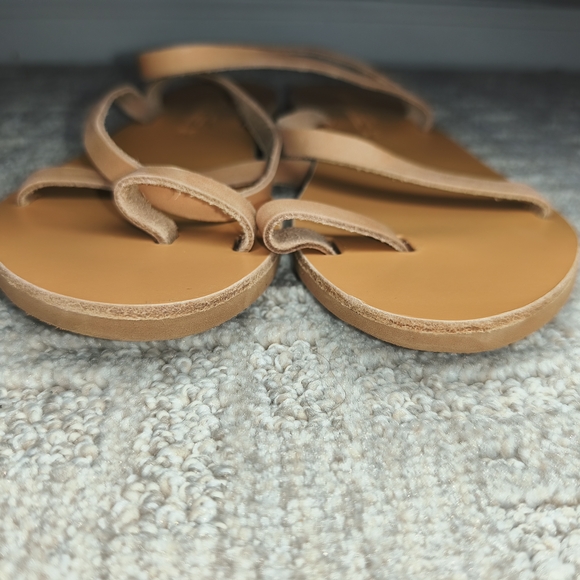 NEW Carly Jean Los Angeles Women's Rhodes Sandals Size 8 Leather Made In Greece - Picture 4 of 8